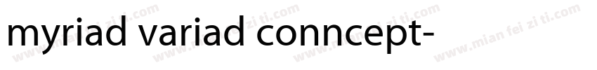 myriad variad conncept字体转换